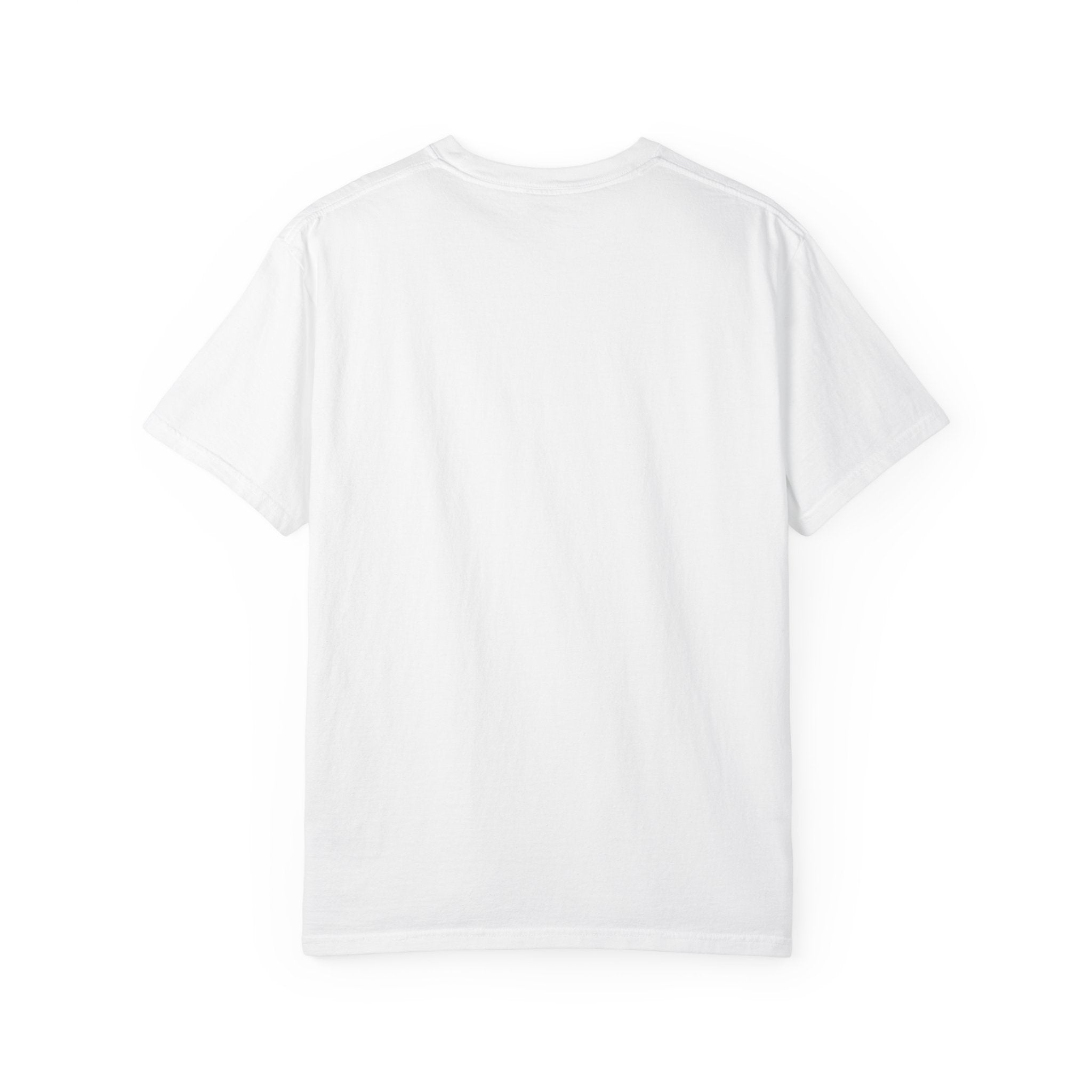 Ghost Mask Character T-Shirt — Cute Creepy Horror Tee with Flowers