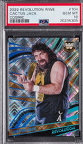 WWE 2022 PANINI REVOLUTION COSMIC #104 CACTUS JACK 74/149 PSA 10