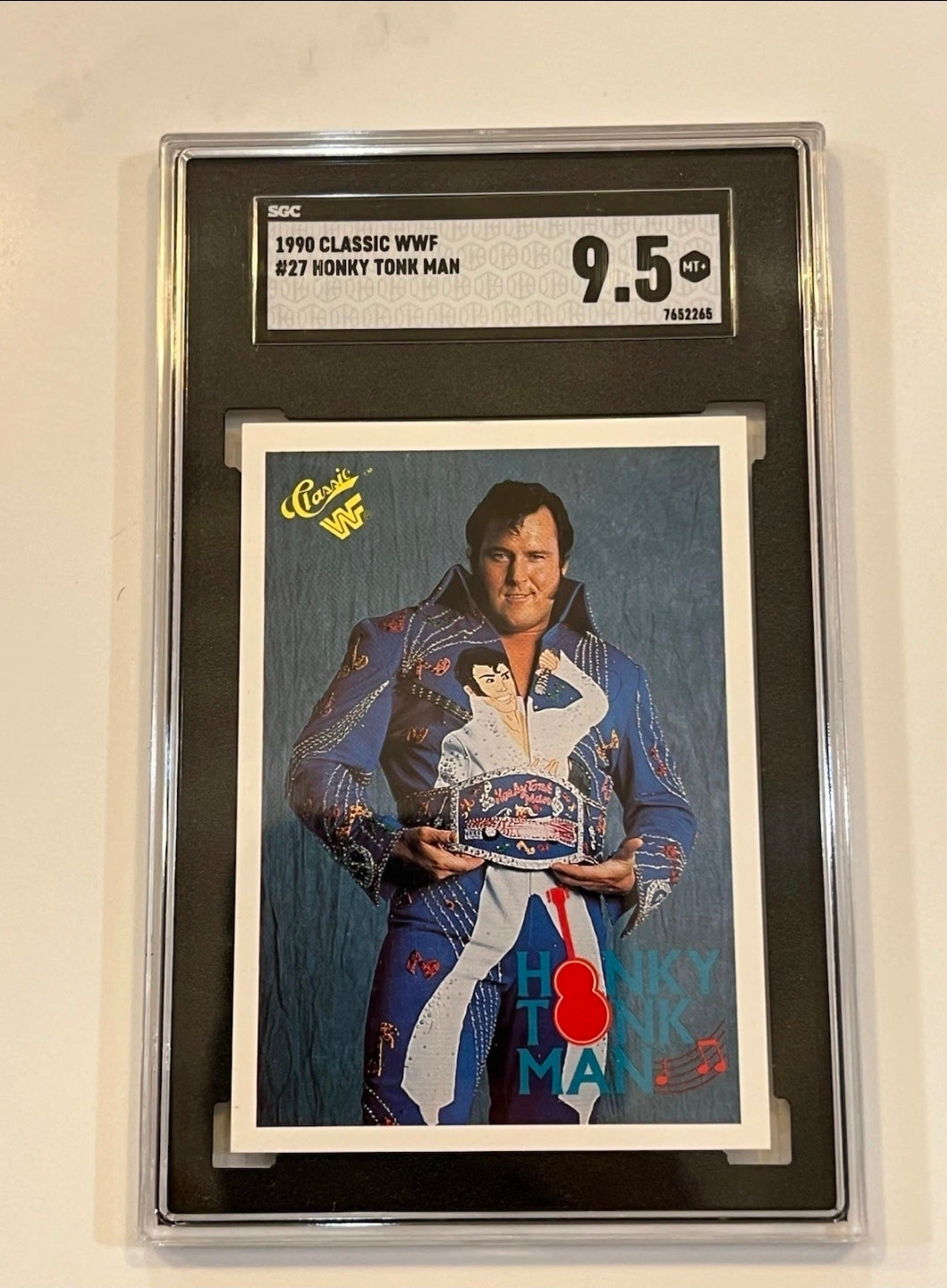 WWF 1990 Classic Honky Tonk Man SGC 9.5