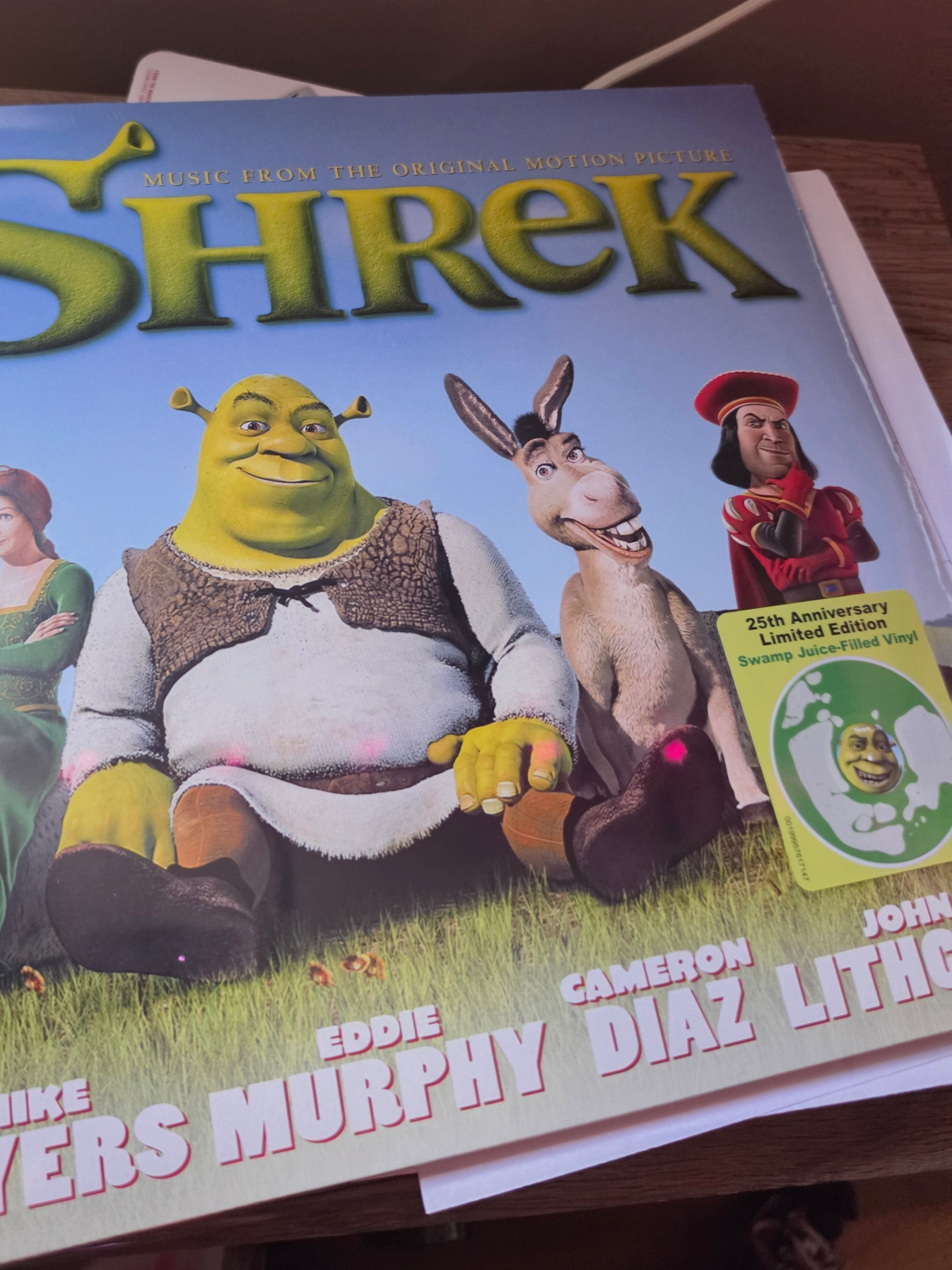 Shrek OST 25th Anniversary Liquid filled vinyl Swamp green