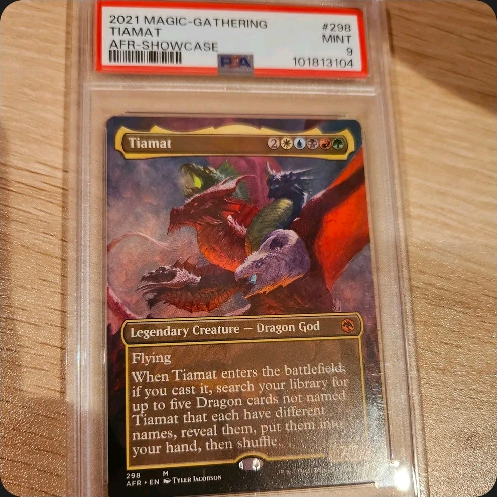 Magic / MTG - Tiamat 2021  Borderless Showcase PSA 9 Graded