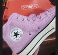 Converse Chuck Taylor Pink Faux Fur 7.5