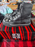 TUK Black Cat Boots Size 7