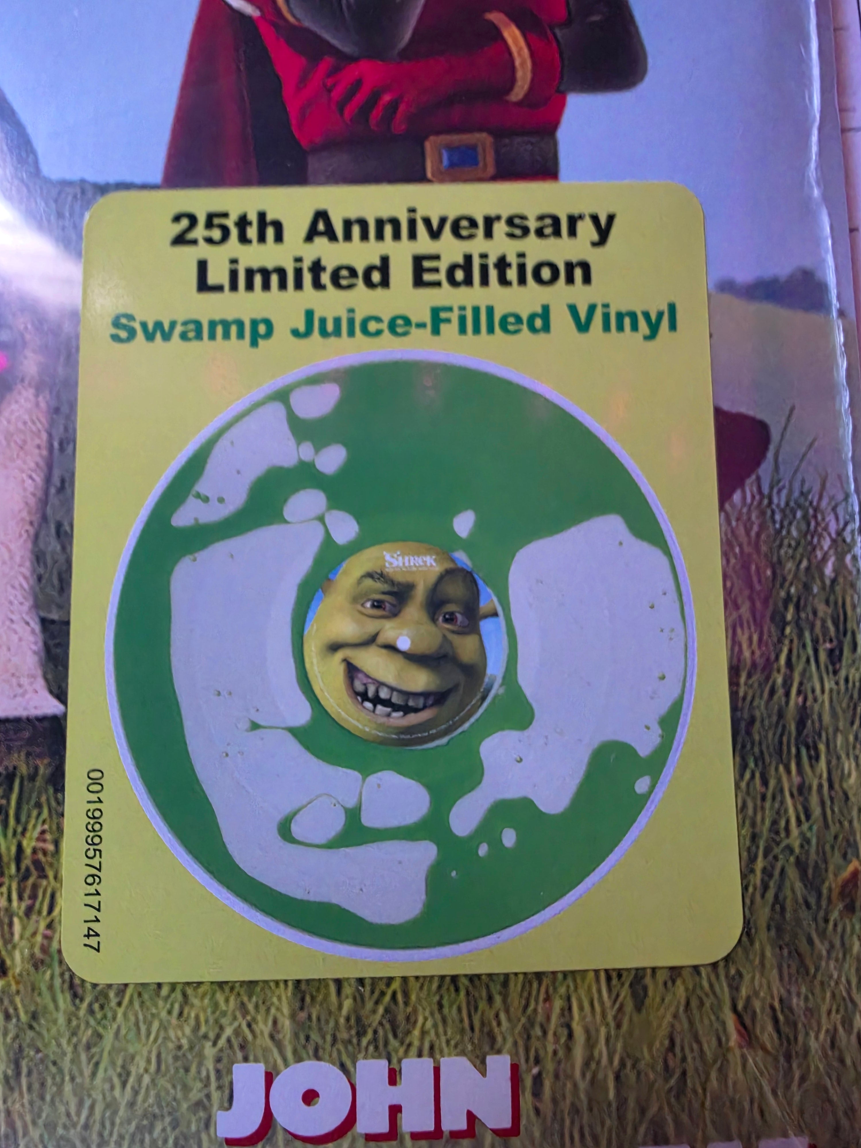Shrek OST 25th Anniversary Liquid filled vinyl Swamp green